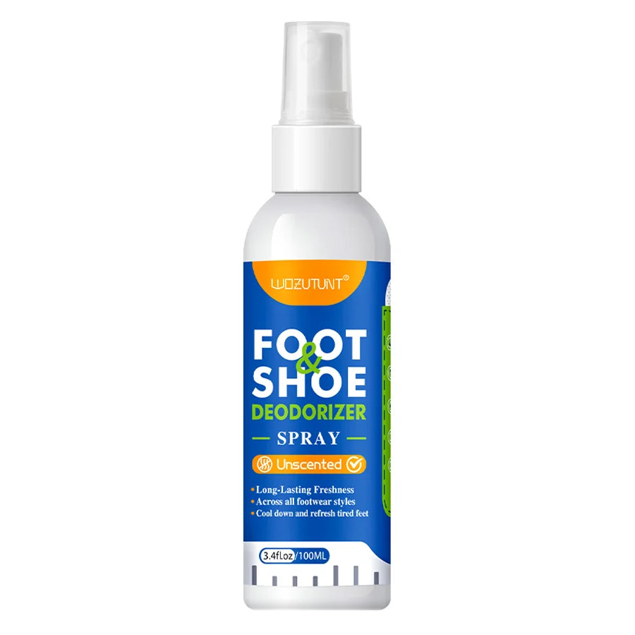 100ml Foot Shoes Deodorizer Spray Lemon Perfume Feet Shock Odor Nemesis Deodorant Removal Antibacterial Refresh Stink Freshener