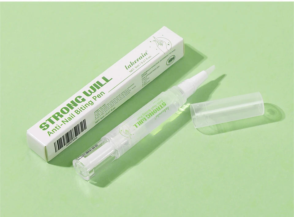 Lakerain Anti-Nail Biting Pen Strong Bitter Protect Nails Apply Quickly Safe Ingredients Natural Moisturizing Nail Pen Care Tool
