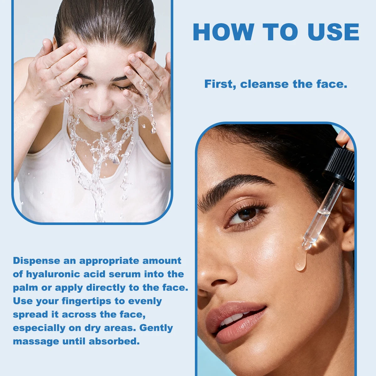 3.0% Hyaluronic Acid Serum 1oz, Deep Hydration for Face, Anti Wrinkle, Plumping & Firming, Dry Skin Care, Vegan