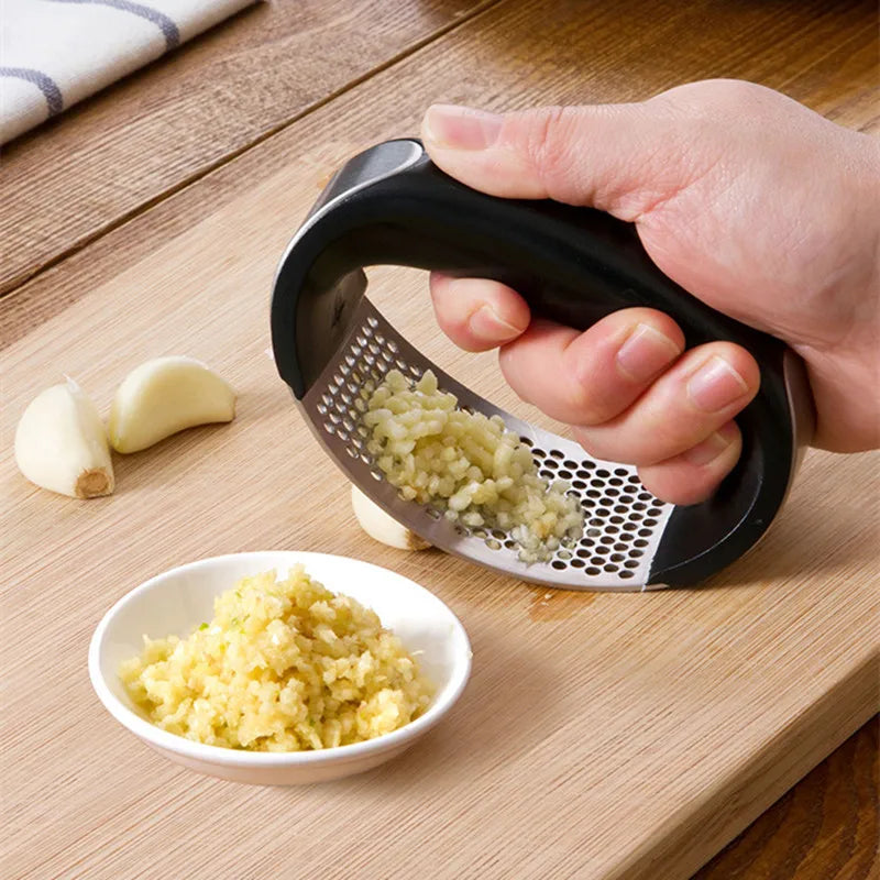 Stainless Steel Garlic Press Crusher