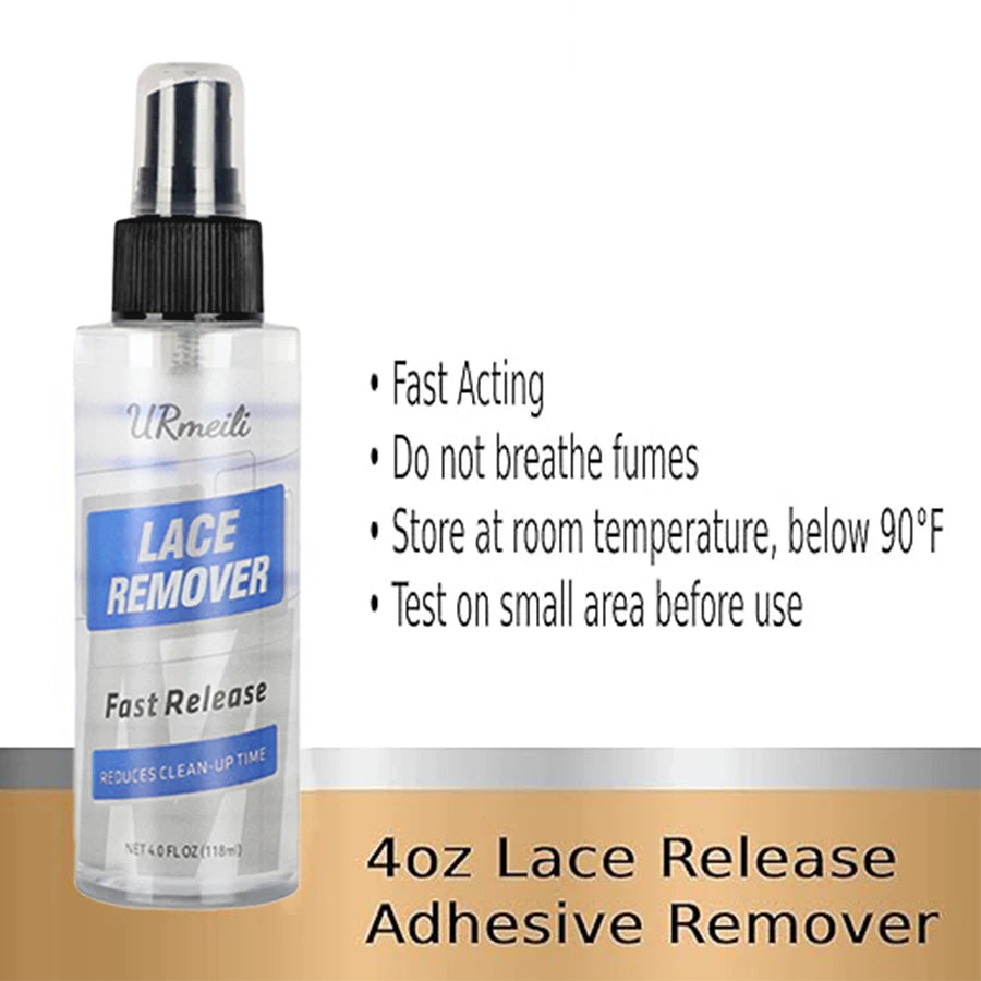 Hair Extensions & Adhesive Tape Remover Spray - Fast-Acting, Gentle, Non-Greasy Formula for Easy Cleaning
