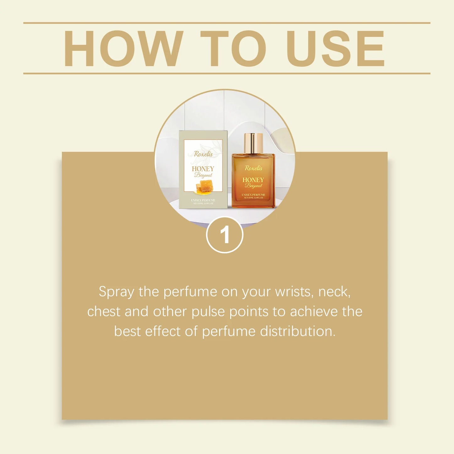 Honey Bergamot Unisex Perfume Mild Naturally Fresh Scent, Women's Charming Everyday Portable Fragrance Perfumes Mujer Originales