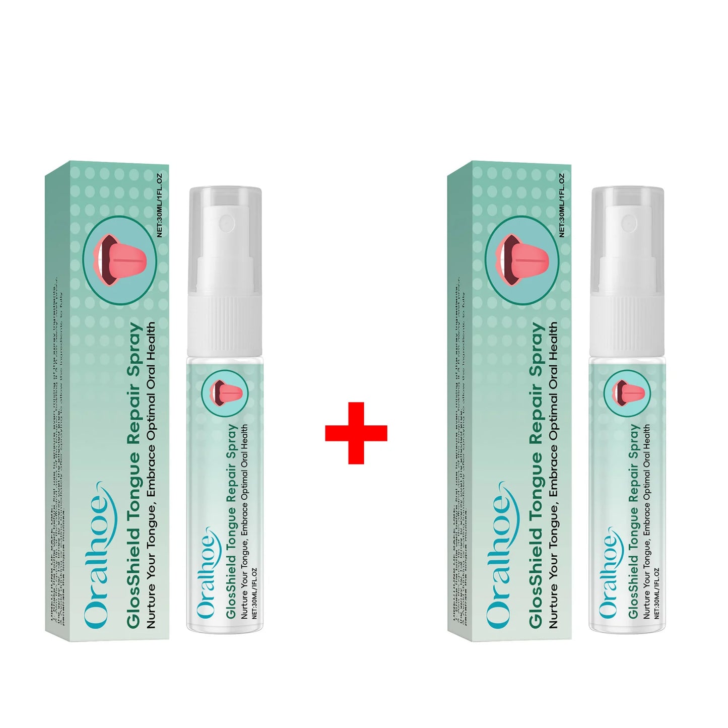 Oralhoe Fissured Tongue Relief Spray Reduce Swelling Remove Bad Breath Oral Hygiene Cleansing Prevent Ulcer Tongue Repair Spray