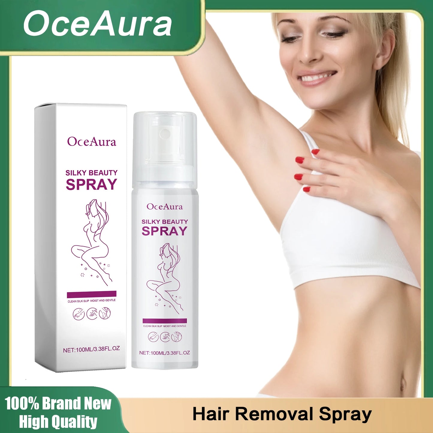 Removal Hair Spray Painless Inhibit Hair Growth Leg Arm Armpit Beard Bikini Permanent Depilatory For Lady Men Skin Silky Smooth