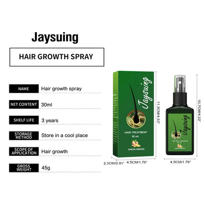 Hair Growth Spray Ginger Massage Scalp Damaged Treatment Solution Nourish Roots Fast Grow Anti Hair Loss Serum Beauty Health