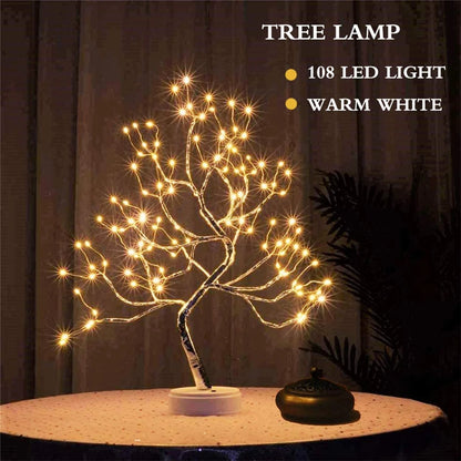 LED Night Light Mini Christmas Tree Copper