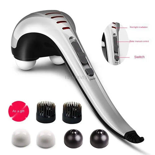 Massager stick   220V massage hammer neck waist hand-held multi-function body tapping meridian hammer back massage hammer