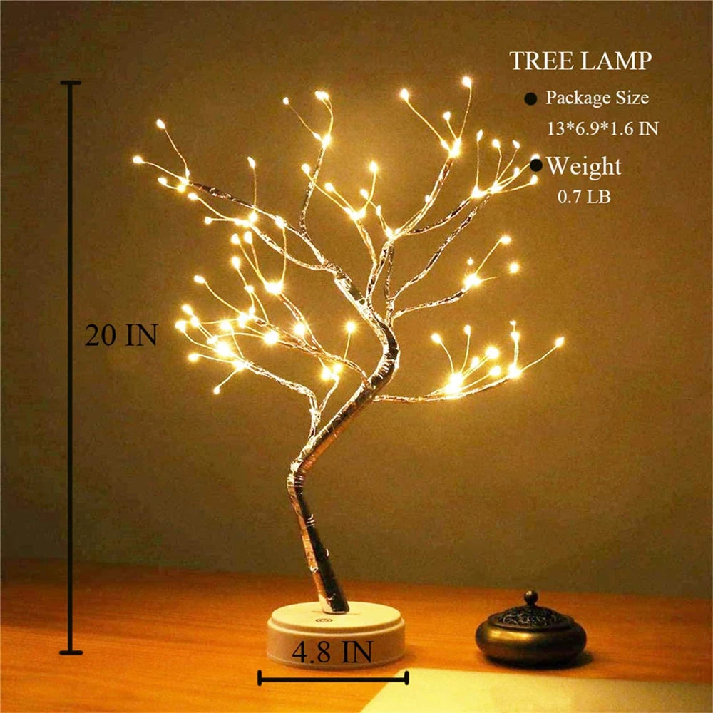 LED Night Light Mini Christmas Tree Copper