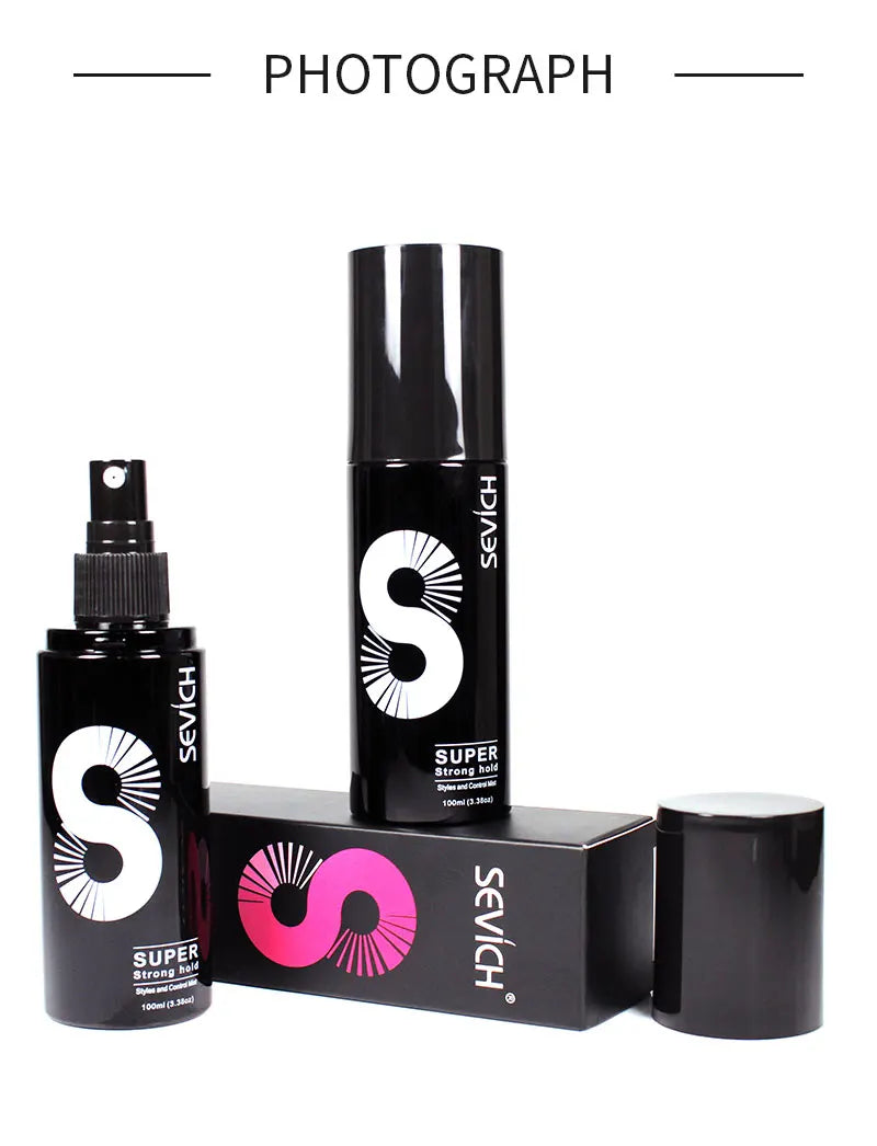 Hair Water Spray for Hair Fiber Hair Thickening Fixing Spray 100 ML sevich Hold Spray for man and women hairstyle