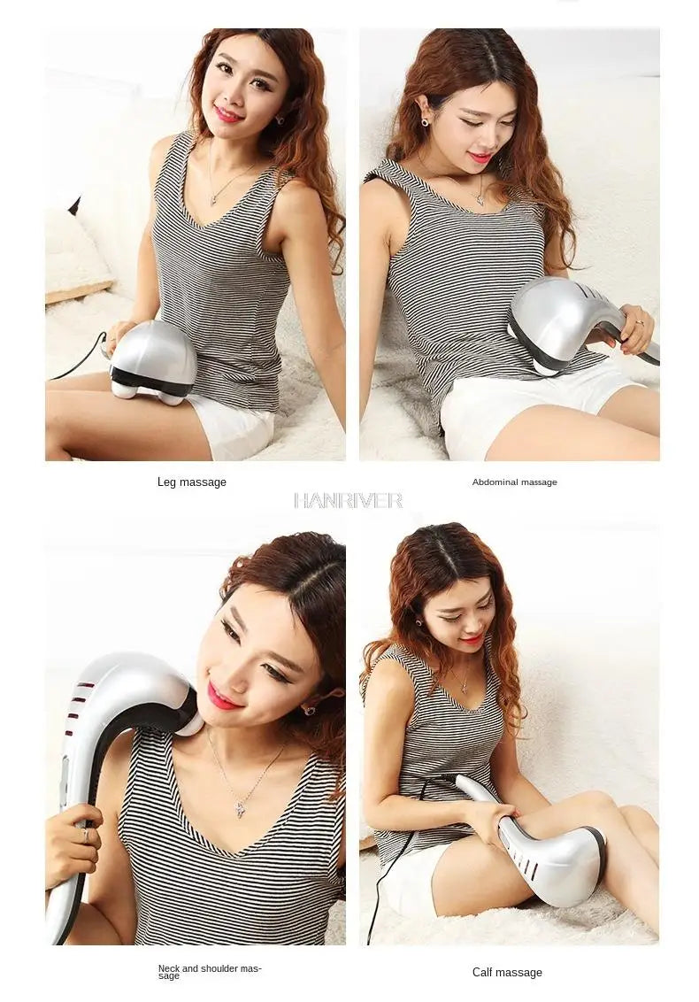 Massager stick   220V massage hammer neck waist hand-held multi-function body tapping meridian hammer back massage hammer