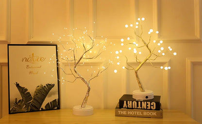 LED Night Light Mini Christmas Tree Copper