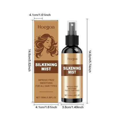 Hair Smoothing Spray Repair Frizz Split Ends Damaged Dry Hair Moisturizing Nourish Soothing Scalp Soft Straight Shiny Hair Spray