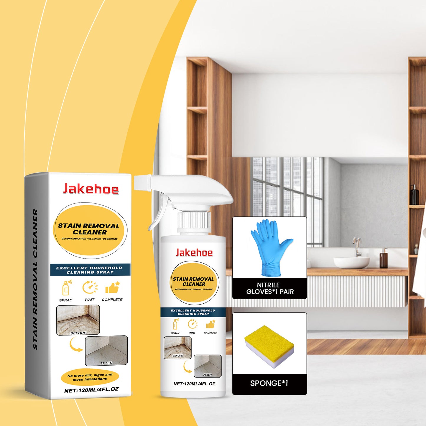 Shower Cleaner Spray Floor Dirt Stain Removal Household Bathroom Tile Cleaner Ceramic Floor Polishing Bathroom Cleaning Liquid