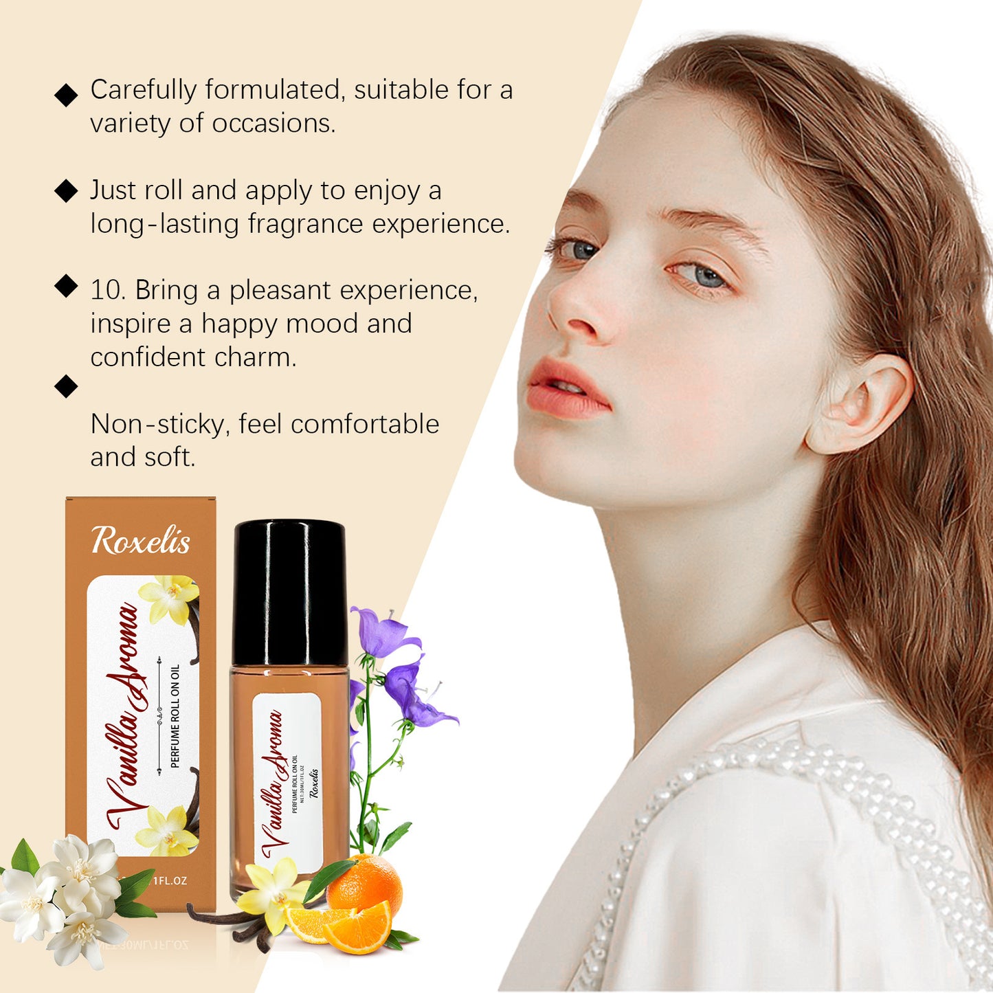 Women Pheromone Perfume Floral Scent All Day Fresh Long Lasting Fragrance Daily Dating Flirting Encourage Vanilla Roller Perfums