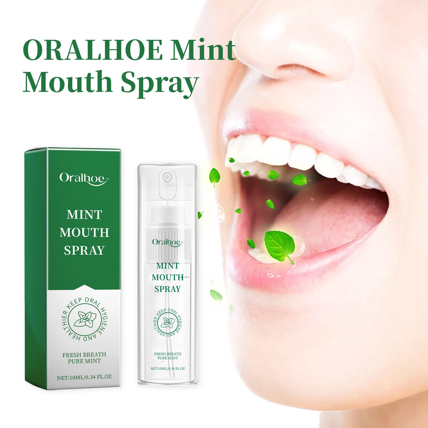 Refreshing Mint Breath Spray Long Lasting Freshens Breath Removing Halitosis Oral Problems Kissing Faint Scent Mouth Mist Spray