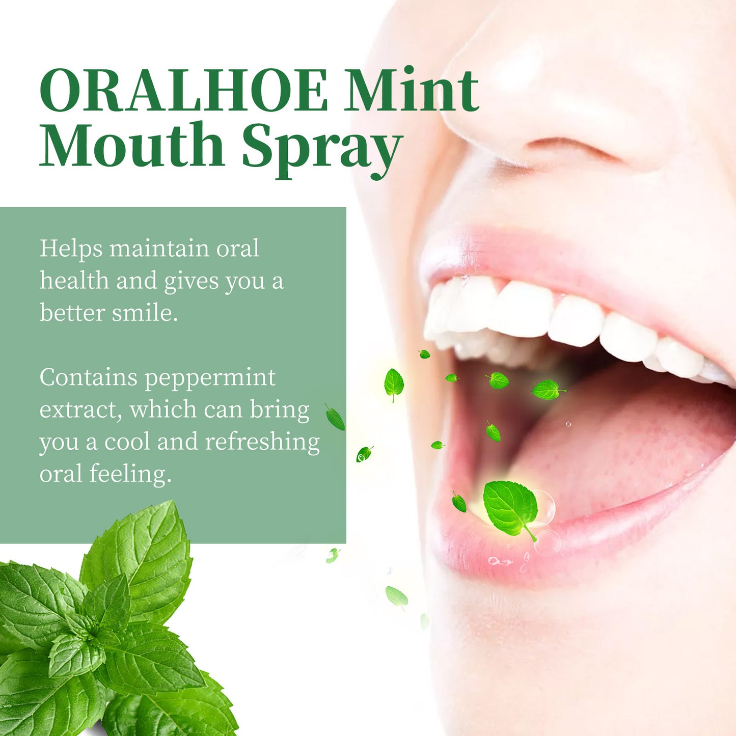 Refreshing Mint Breath Spray Long Lasting Freshens Breath Removing Halitosis Oral Problems Kissing Faint Scent Mouth Mist Spray