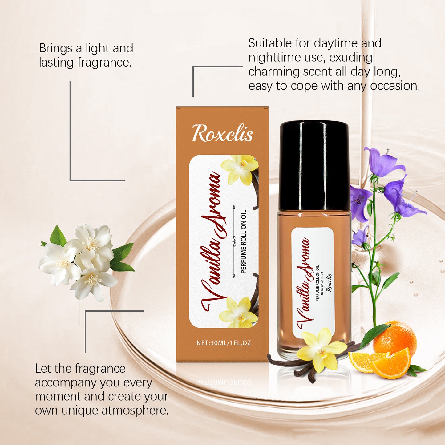 Women Pheromone Perfume Floral Scent All Day Fresh Long Lasting Fragrance Daily Dating Flirting Encourage Vanilla Roller Perfums