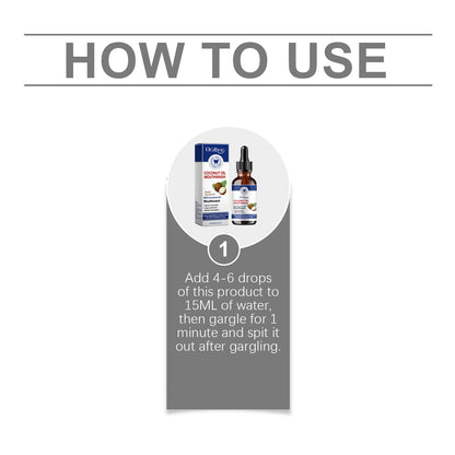 Oralhoe Coconut Oil Mouthwash Teeth Whitening Cleansing Refreshing Gums Fresher Oral Bad Breath Home Business Mouth Health Care