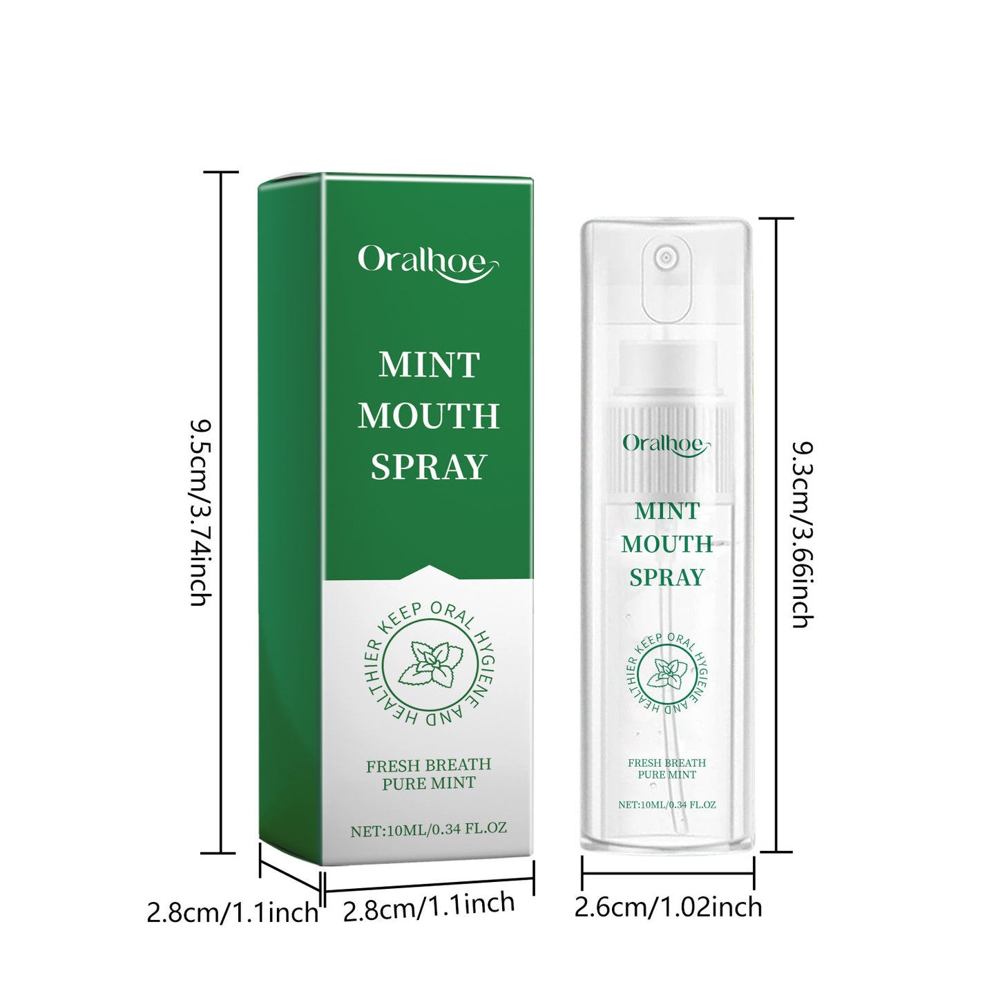 Refreshing Mint Breath Spray Long Lasting Freshens Breath Removing Halitosis Oral Problems Kissing Faint Scent Mouth Mist Spray