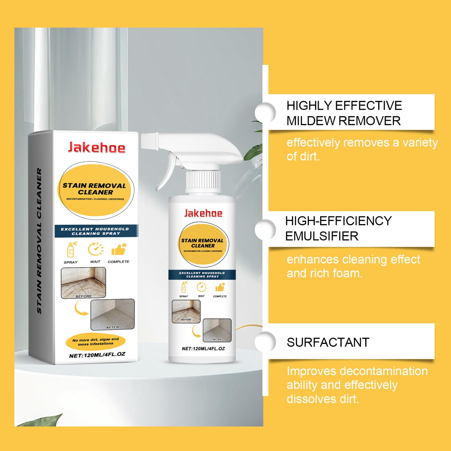 Shower Cleaner Spray Floor Dirt Stain Removal Household Bathroom Tile Cleaner Ceramic Floor Polishing Bathroom Cleaning Liquid