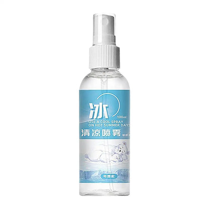 100ml Cooling Spray Refreshing Cool For Body Fine Mist Body Cooling Spray Safe Portable Instant Cooling Long Lasting Sprays