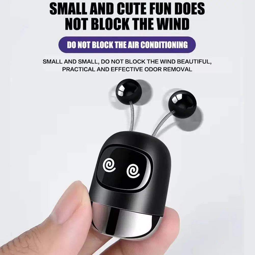 New Car Air Freshener Auto Mini Robot Air Vent Clip Parfum Flavoring Ventilation Outlet Aromatherapy Automotive Interior