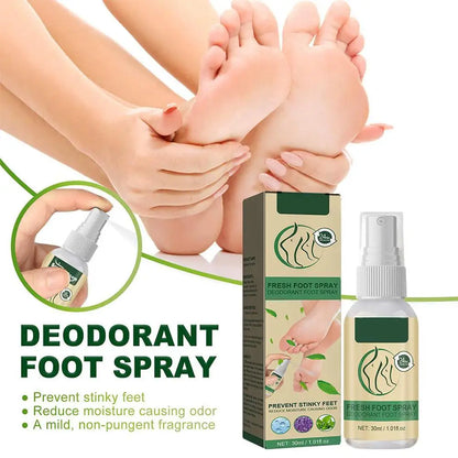 Fresh Foot Deodorant Spray Foot Spray Shoe Odor Remover For Sweaty Feet Natural Shoe Deodorizer And Foot Spray W5G1