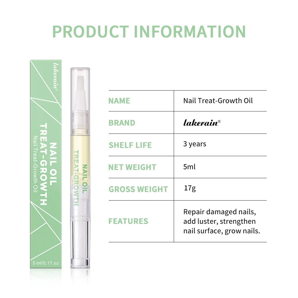 Nail Treat-Growth Oil Nail Nutrition Oil Pen Nail Treatment Cuticle Revitalizer Oil Prevent Nail Polish Agnail Nourish Skin