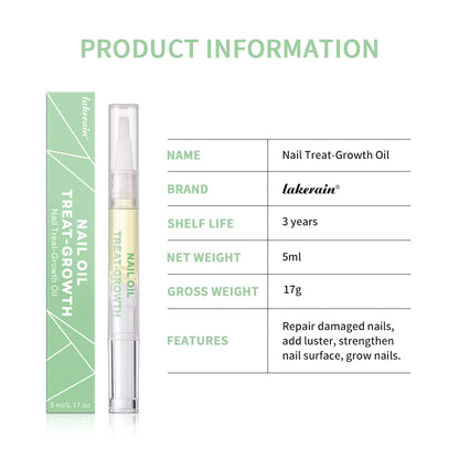 Nail Treat-Growth Oil Nail Nutrition Oil Pen Nail Treatment Cuticle Revitalizer Oil Prevent Nail Polish Agnail Nourish Skin