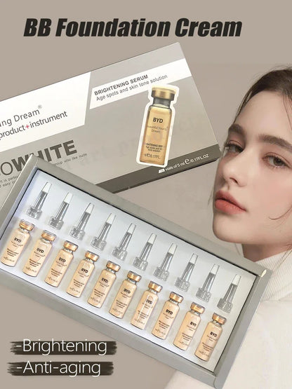 Korea 5ml BB Lip Serum BB Cream Glow Ampoule Starter Kit Brightening Moisturizing Lipstick Serum Kit Lip Gloss Pigment Skin Care