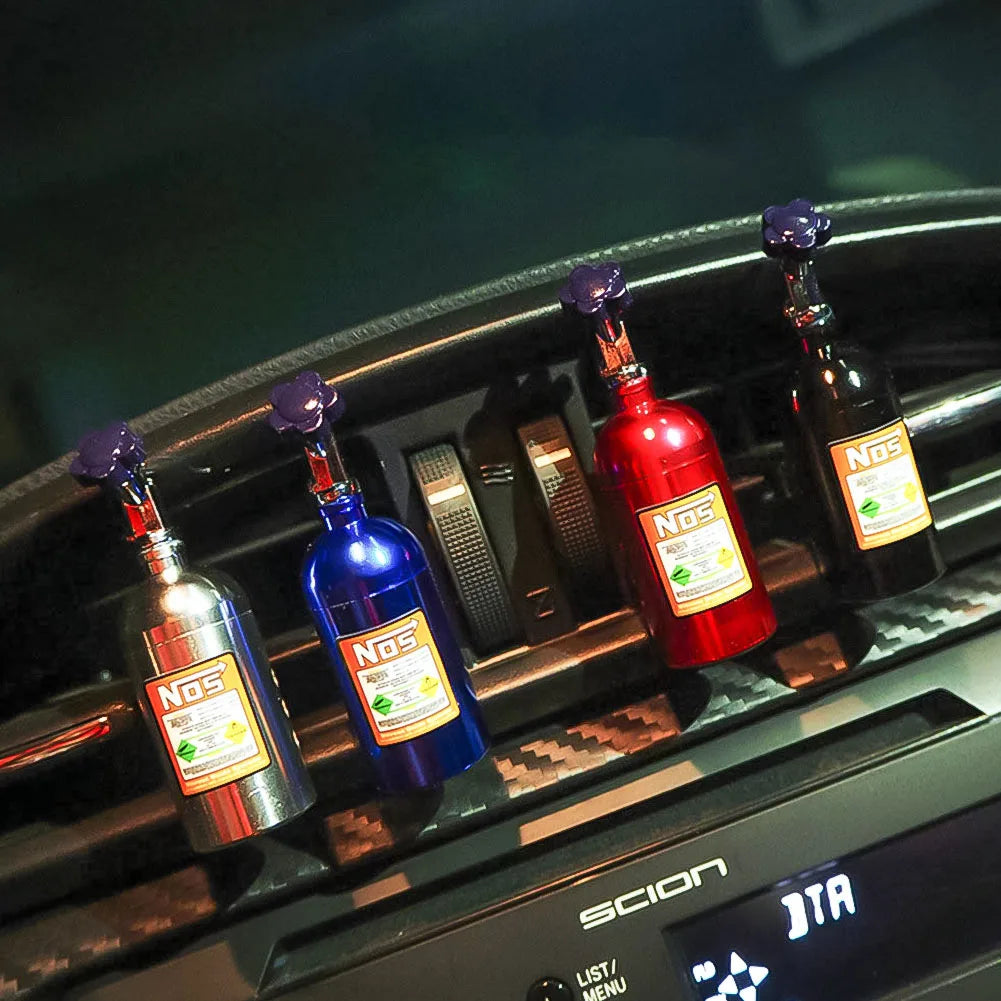 Car Air Freshener NOS Nitrogen Bottle Air Vent Aromatherapy Auto Aroma Outle Perfume Flavoring Fragrances Accessories