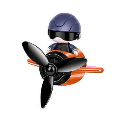 Car Air Freshener Aromatherapy Accessories Interior Perfume Diffuser Rotating Propeller Outlet Fragrance Cartoon Design Supplies