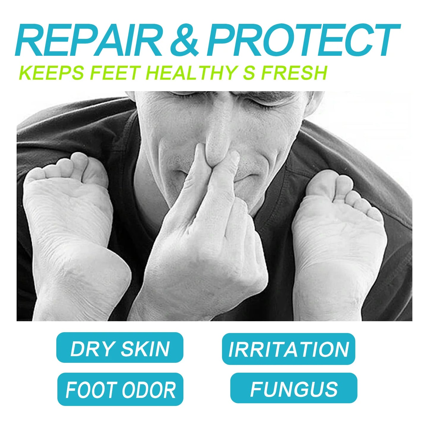 Foot Deodorant Spray Perfume Anti Cracking Nail Feet Odor Care Moisturizing Repairing Shoe Fresheners Foot Odor Removal Spray