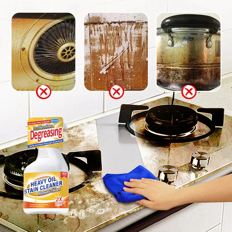 100ml Kitchen Heavy Duty Cleaner Spray All Purpose Greasy Kitchen Cabinet Cleaner Tidy Up Stains Spray for Countertops Ovens