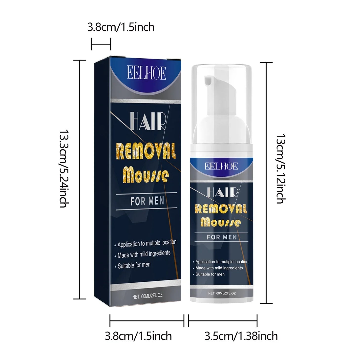 Powerful Hair Removal Mousse Permanent Painless Hair Remover for Men Armpit Legs Hair Growth Inhibitor Depilatory Cream Care