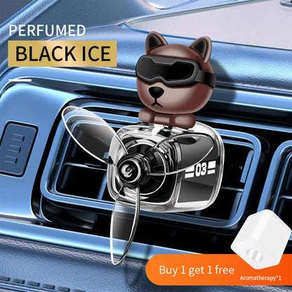 Car Air Outlet Fragrance Diffuser Conditioning Aromatherapy Perfume Clip Dog With Sunglasses Car Decoration Air Freshener