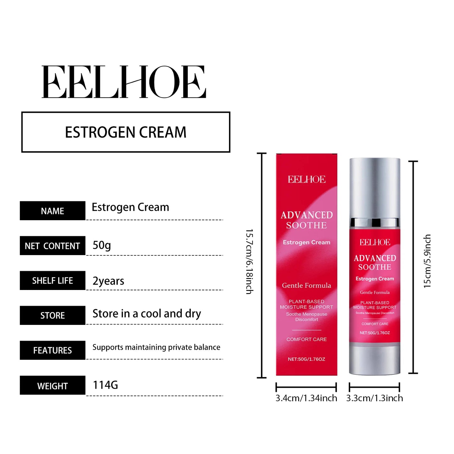 Intimate Care Cream for Women Daily Moisturizer Body Cream for Dry Sensitive Skin Winter Skincare Holiday Gift Festive Gift Set