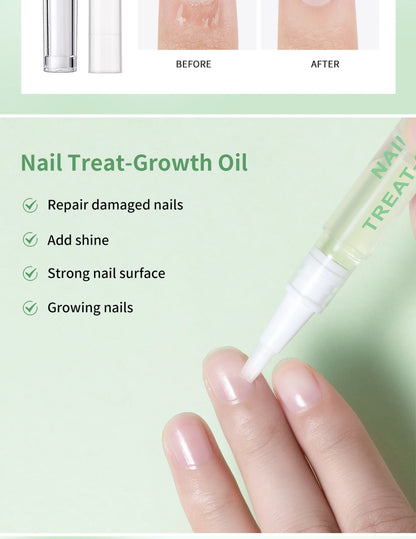 Nail Treat-Growth Oil Nail Nutrition Oil Pen Nail Treatment Cuticle Revitalizer Oil Prevent Nail Polish Agnail Nourish Skin