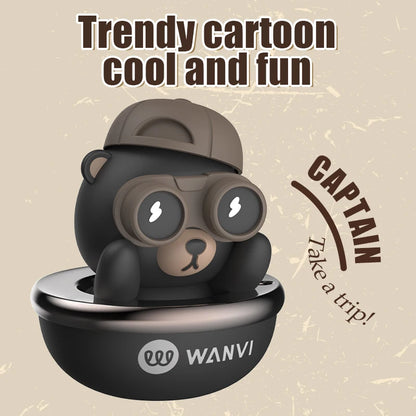 Hot air balloon bear car air freshener hanging accessories perfume fragrance diffuser decoration rearview mirror pendant hanger