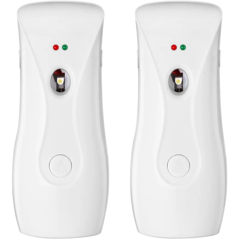 B84B-Automatic Air Freshener Dispenser(2-Pack), Aerosol Sprayer Machine, Wall Mountable Or Free-Standing Adjustable Timer