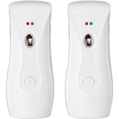 B84B-Automatic Air Freshener Dispenser(2-Pack), Aerosol Sprayer Machine, Wall Mountable Or Free-Standing Adjustable Timer