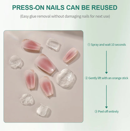Nailpop 60ml Nail Remover Spray For Press On Nails False Nail Tips  Type UV Soak Off Solid Adhesive Fake Nail Removing Nail Art