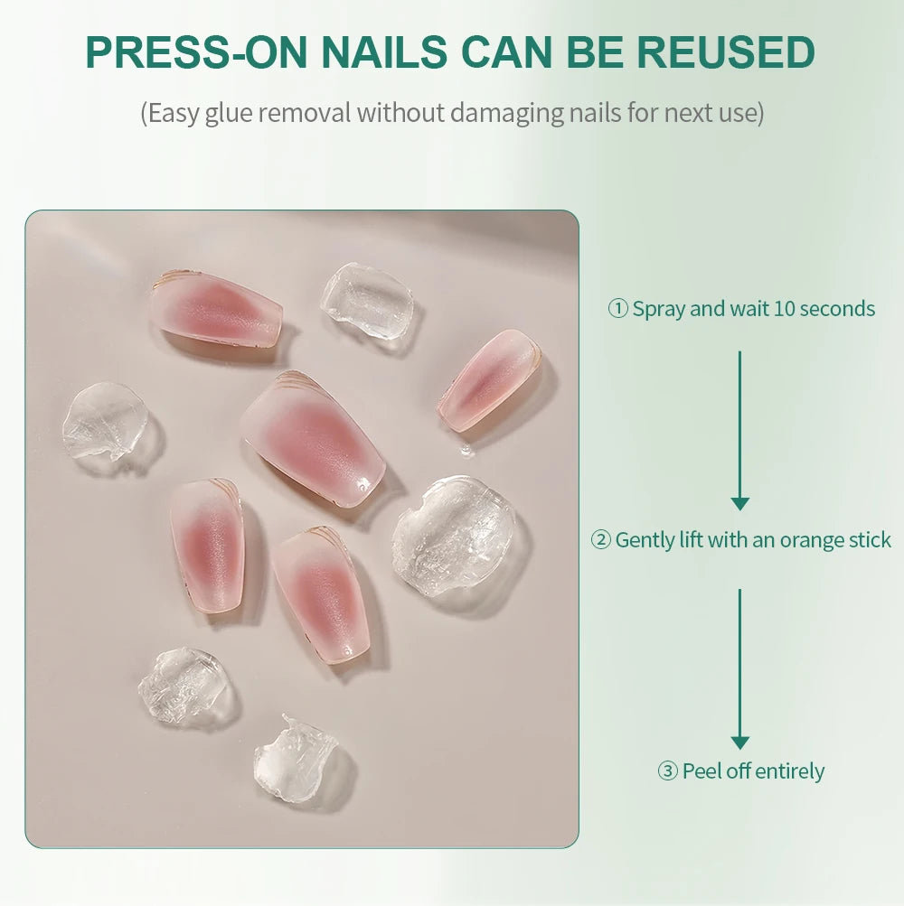 Nailpop 60ml Solid Nail Gel Remover Spray Easily Soften and Removes Press-On Nails Fresh Odorless Gel Fake Nail Tip Remover Tool