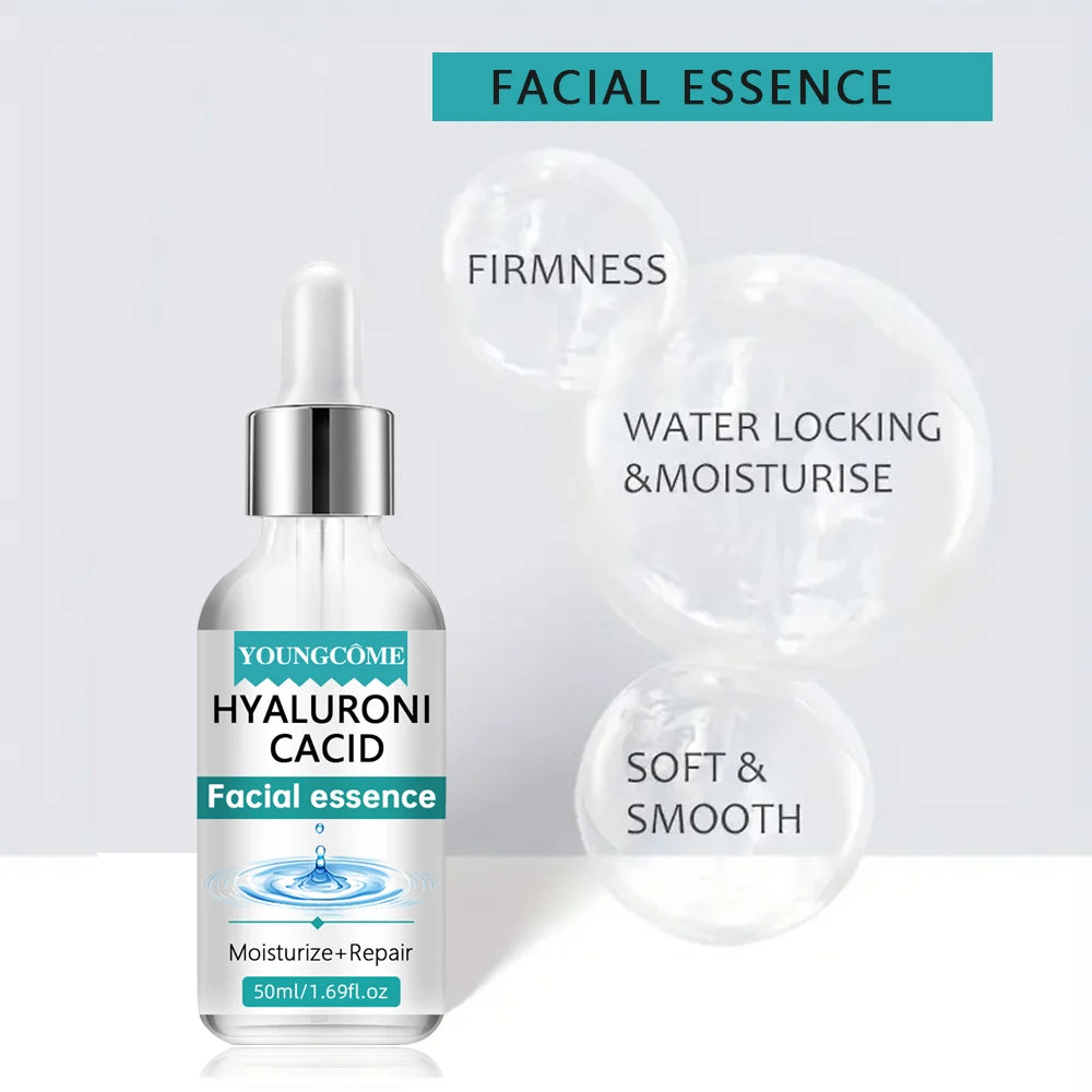 Hyaluronic acid facial serum, a natural moisturizing factor, can retain moisture for a long time,keep skin hydrated,elastic