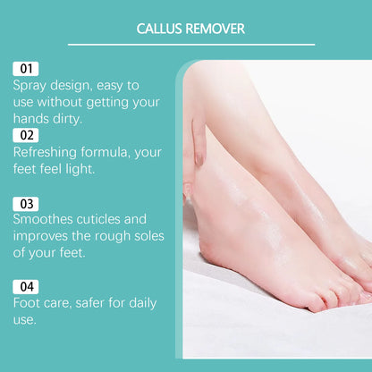 Foot Peeling Spray Instantly Remove Dead Skin Calluses Moisturizing Nourishing Dry Cracked Rough Heels Exfoliating Foot Serum
