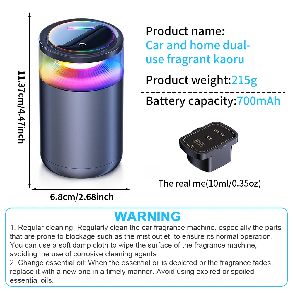 High-End Electronic Cloud Mist Car Air Freshener Automobile Interior Perfume Luxury Car Decorative Ornaments Aromatherapy