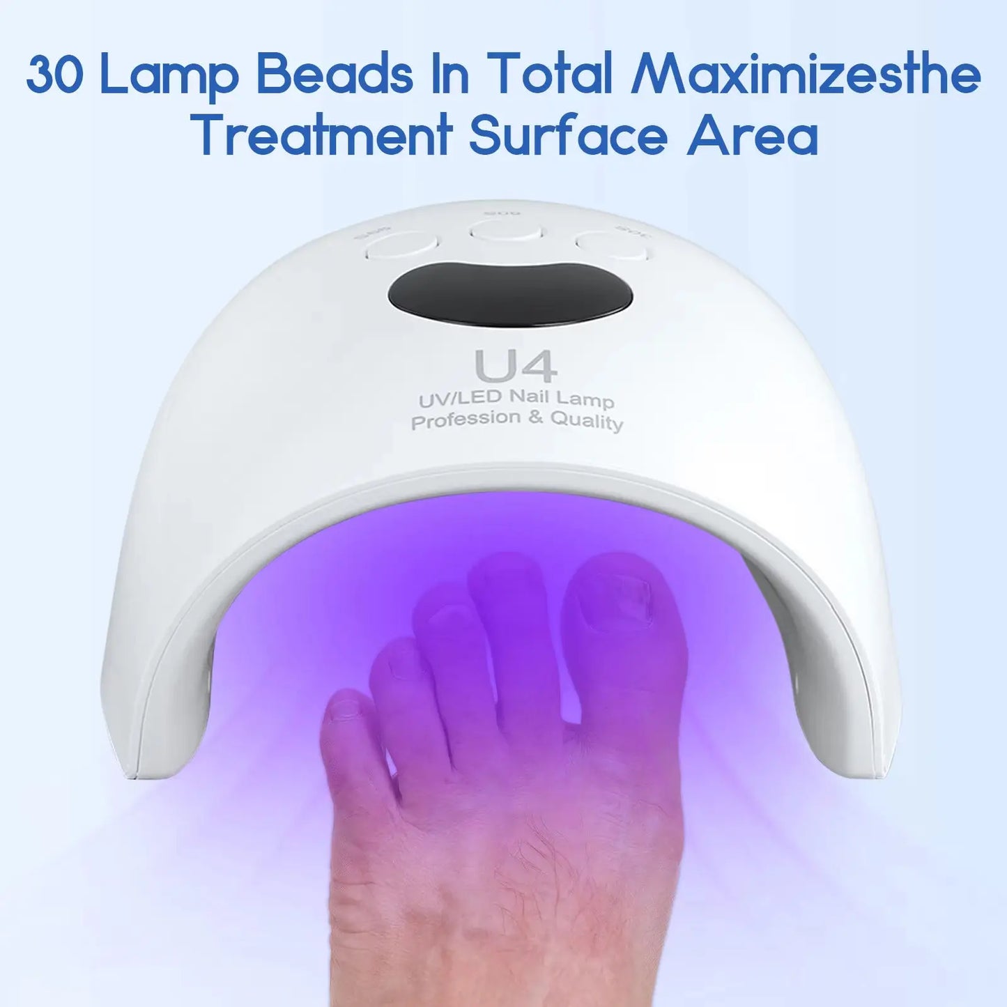 Nail and Foot Drying Lamp, Quick-Drying, Fast-Drying, Special Led Curing Tool for Nail Salons, High-Power Tool