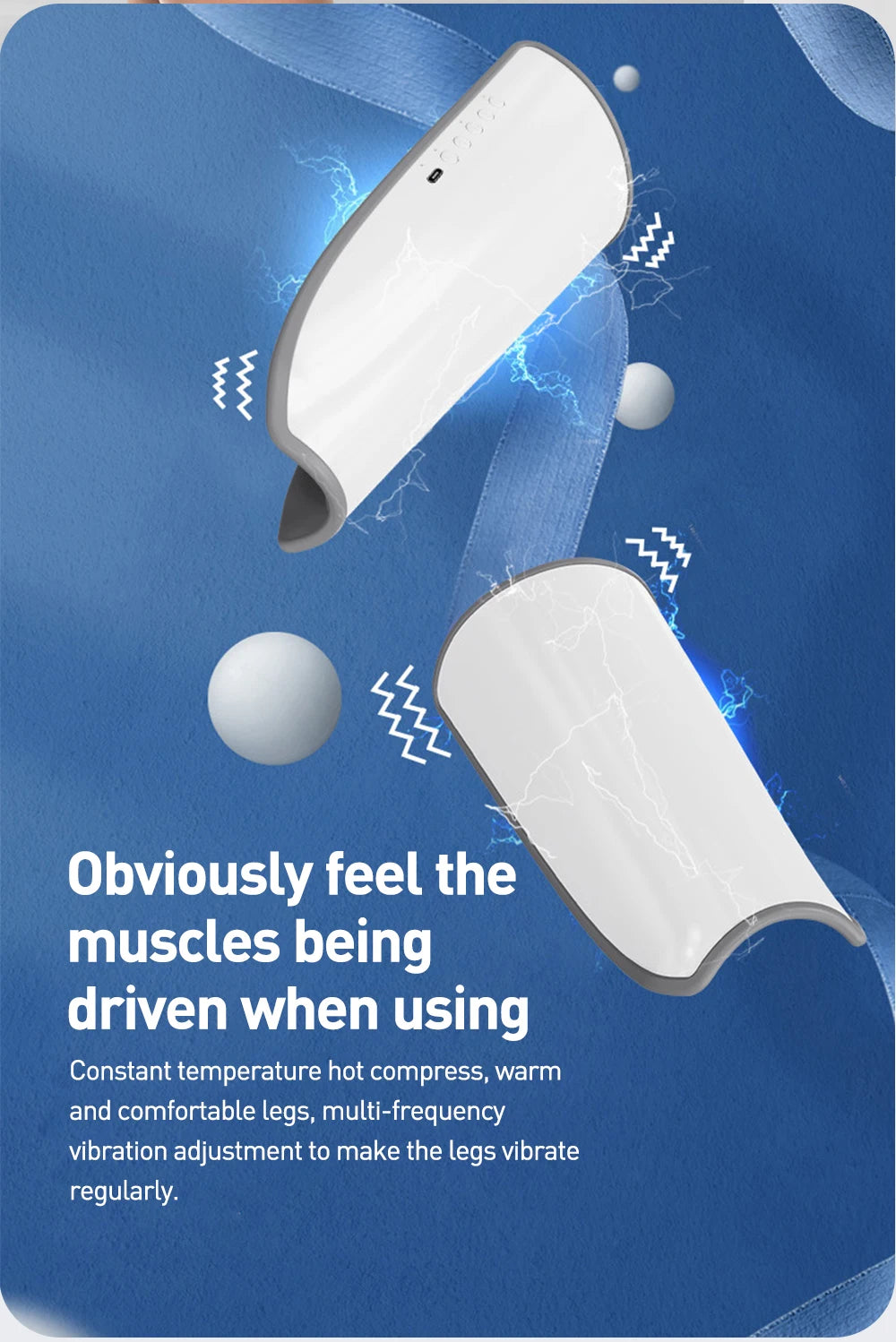 EMS Calf Massager Relieves Pain Constant Temperature Hot Pressure Vibration Massager Varicose Veins Relieves Fatigue