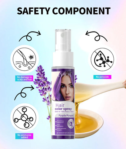 New Hair Color Spray Temporary Diy Hair Dye Spray Halloween Party Costume Instant Hair Styling Spray Disposable Hair Tools 30ml