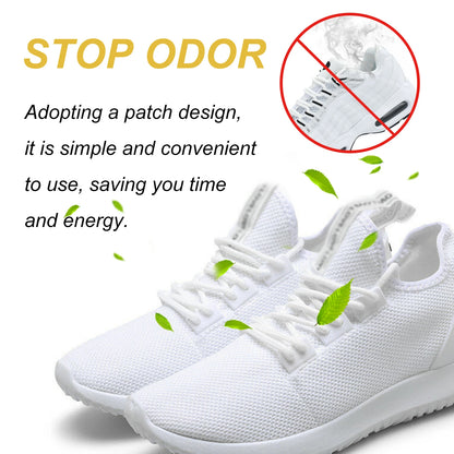 20pcs Deodorizing Shoe Stickers Shoes Odor Remover Easy Fixed Lasting Refreshing Antiperspirant Insole Sterilization Sticker